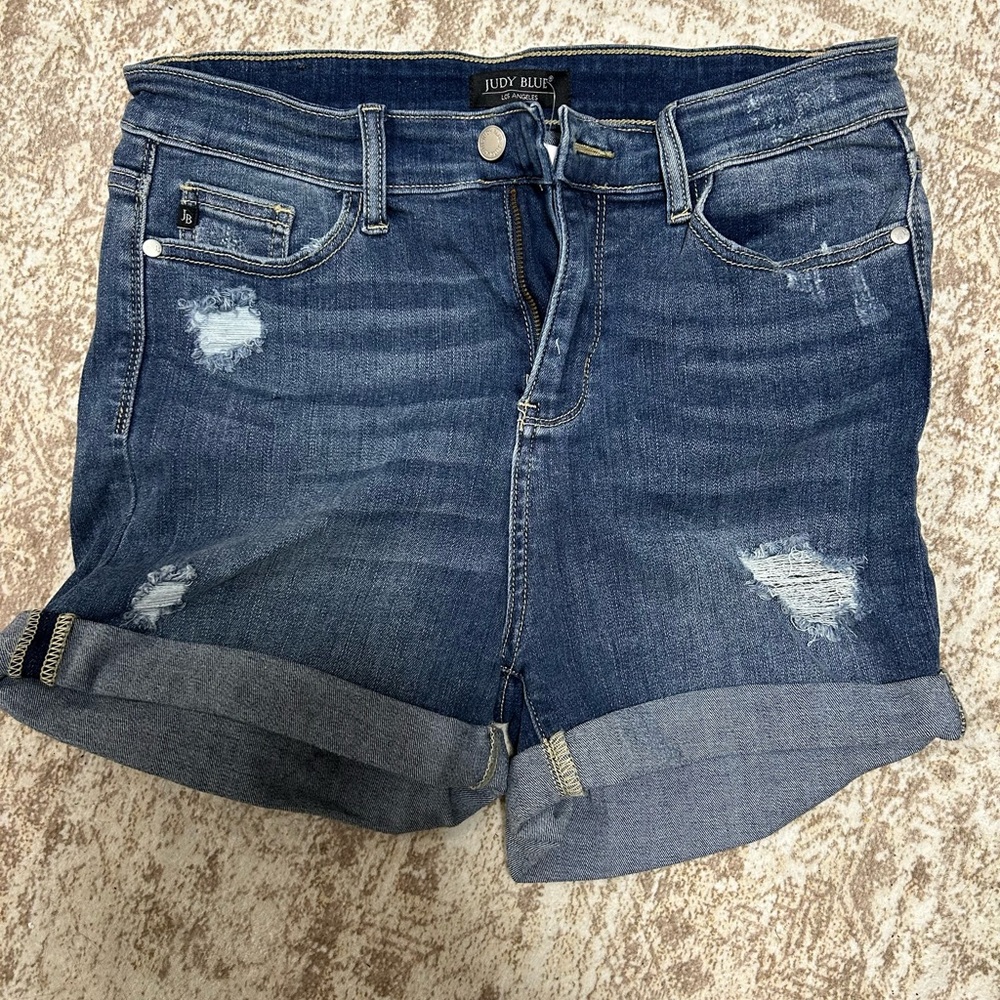 Large Judy Blue Women's Denim Shorts - Blue